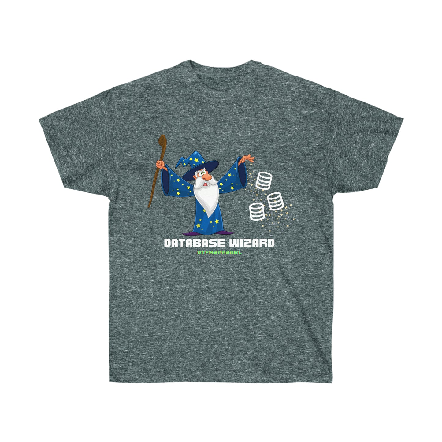 Database Wizard - SQL DBA, Data Science, Sysadmin Funny Tshirt