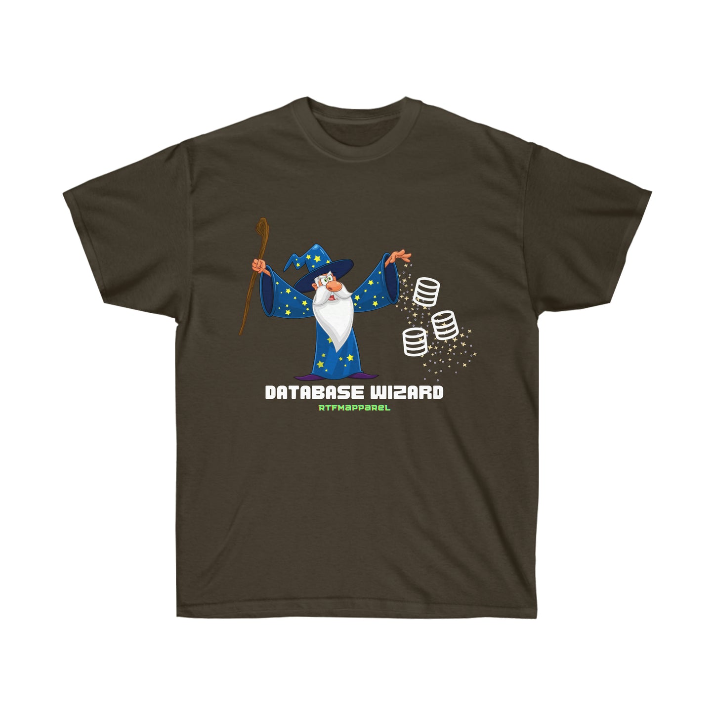 Database Wizard - SQL DBA, Data Science, Sysadmin Funny Tshirt