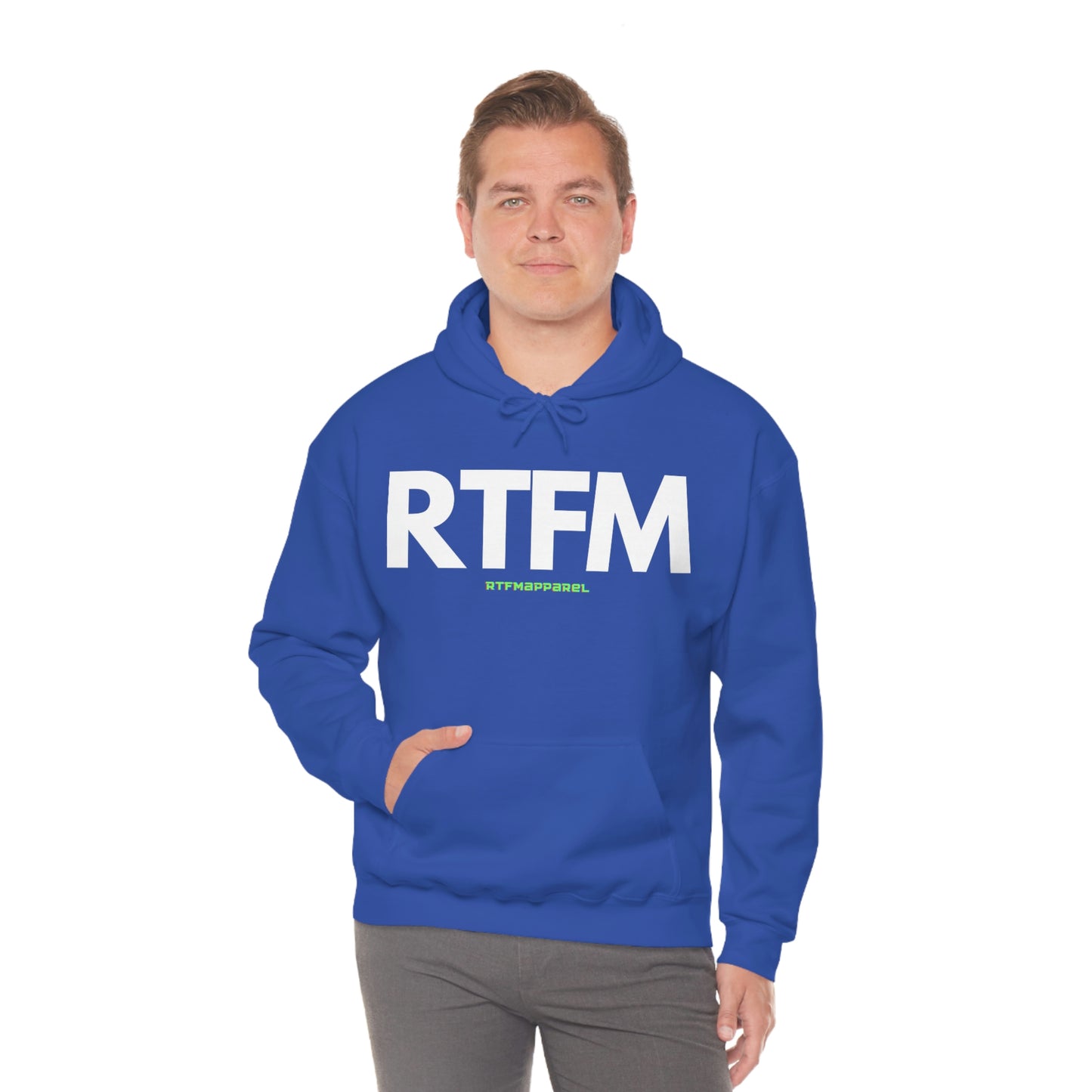 RTFM, Read the Manual, unny, Sysadmin, Geek, Project Manager, Developer, Gift, Unisex Hooded Sweatshirt