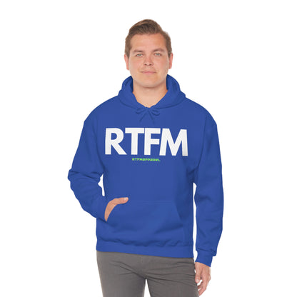 RTFM, Read the Manual, unny, Sysadmin, Geek, Project Manager, Developer, Gift, Unisex Hooded Sweatshirt