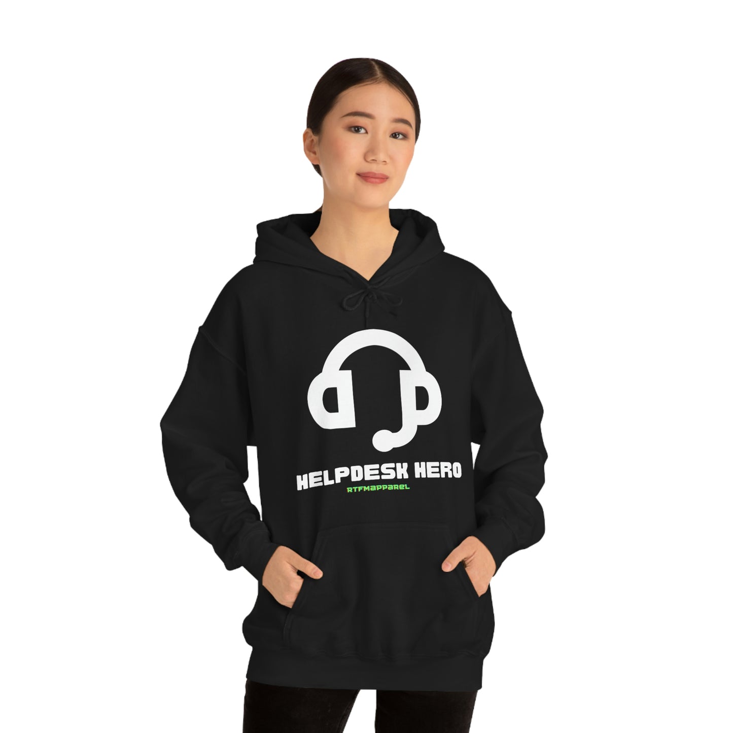 Helpdesk Hero, IT Support Funny, Sysadmin, RTFM Hoodie