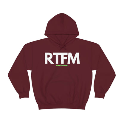 RTFM, Read the Manual, unny, Sysadmin, Geek, Project Manager, Developer, Gift, Unisex Hooded Sweatshirt