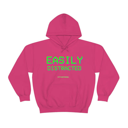 Easily Distracted - Funny, Sysadmin, Geek, Gamer, Developer, Gift Hooded Sweatshirt