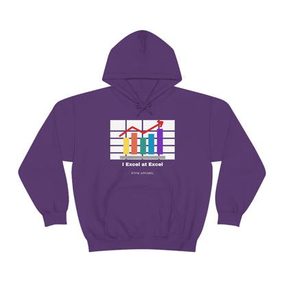 Excel Hoodie: I Excel at Excel, office humour, spreadsheets