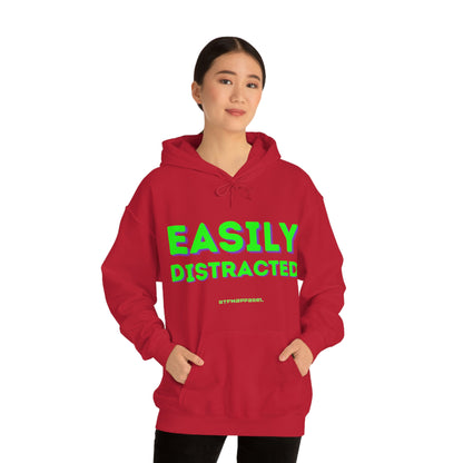 Easily Distracted - Funny, Sysadmin, Geek, Gamer, Developer, Gift Hooded Sweatshirt