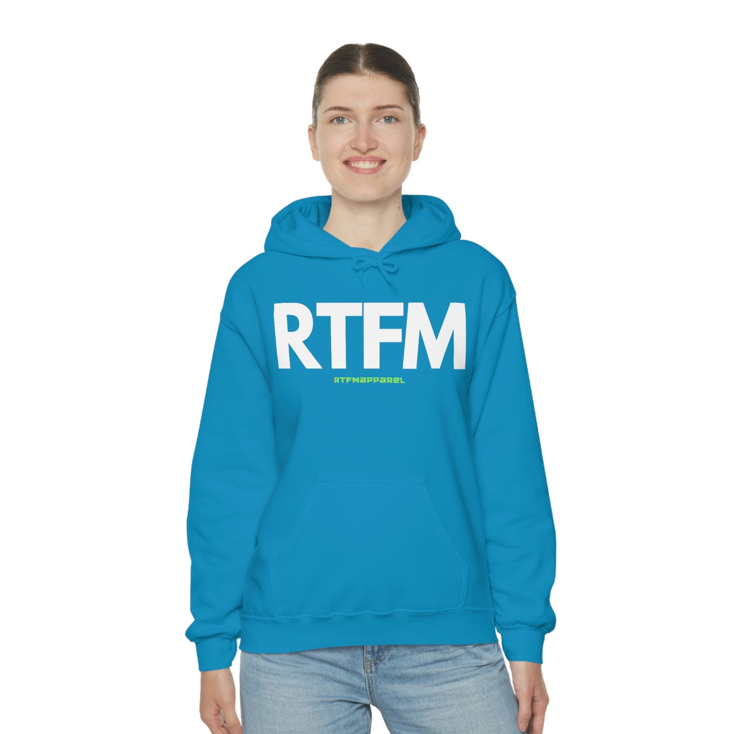 RTFM, Read the Manual, unny, Sysadmin, Geek, Project Manager, Developer, Gift, Unisex Hooded Sweatshirt