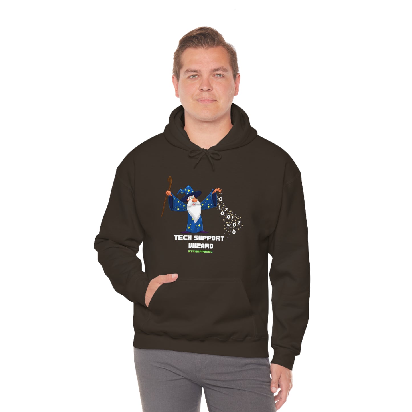 Tech Support Wizard -  Helpdesk, Sysadmin, Cloud Engineer, Architect, Azure, AWS, Network admin, Server Admin  Hoodie