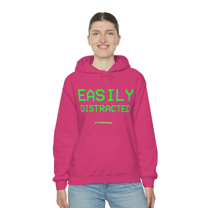 Easily Distracted - Funny, Sysadmin, Geek, Gamer, Developer, Gift Hooded Sweatshirt