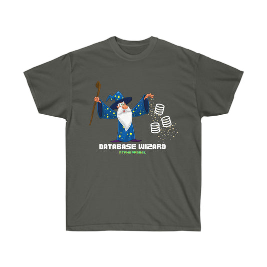 Database Wizard - SQL DBA, Data Science, Sysadmin Funny Tshirt