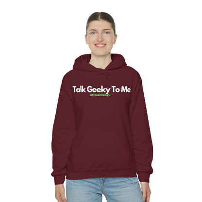 Talk Geeky to me, Funny, Sysadmin, Geek, Project Manager, Developer, Gift, Unisex Hooded Sweatshirt
