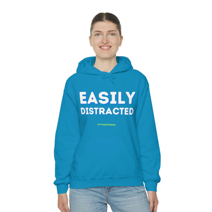 Easily Distracted - Funny, Sysadmin, Geek, Gamer, Developer, Gift Hooded Sweatshirt