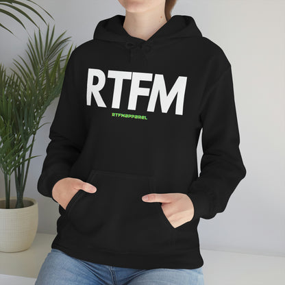 RTFM, Read the Manual, unny, Sysadmin, Geek, Project Manager, Developer, Gift, Unisex Hooded Sweatshirt
