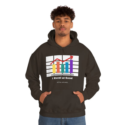Excel Hoodie: I Excel at Excel, office humour, spreadsheets