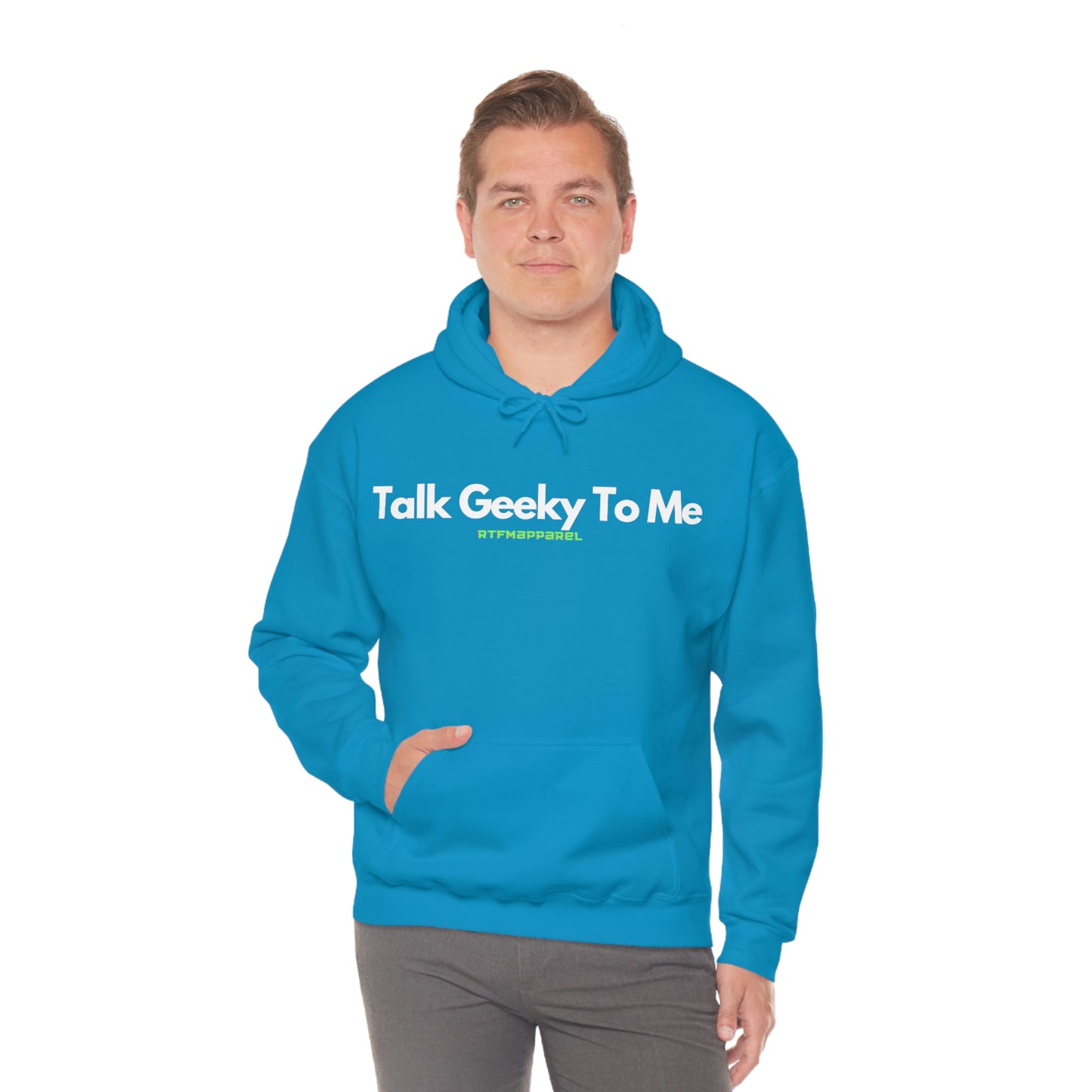Talk Geeky to me, Funny, Sysadmin, Geek, Project Manager, Developer, Gift, Unisex Hooded Sweatshirt