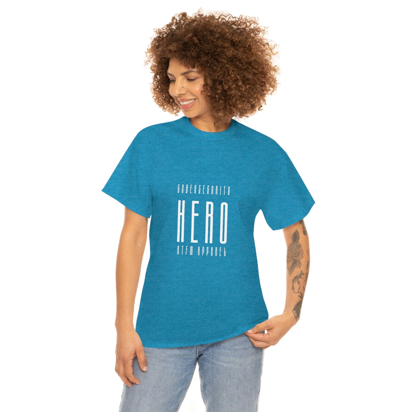 Cyber Security Hero - Unisex Heavy Cotton Tee - Funny, Humor, Perfect Gift