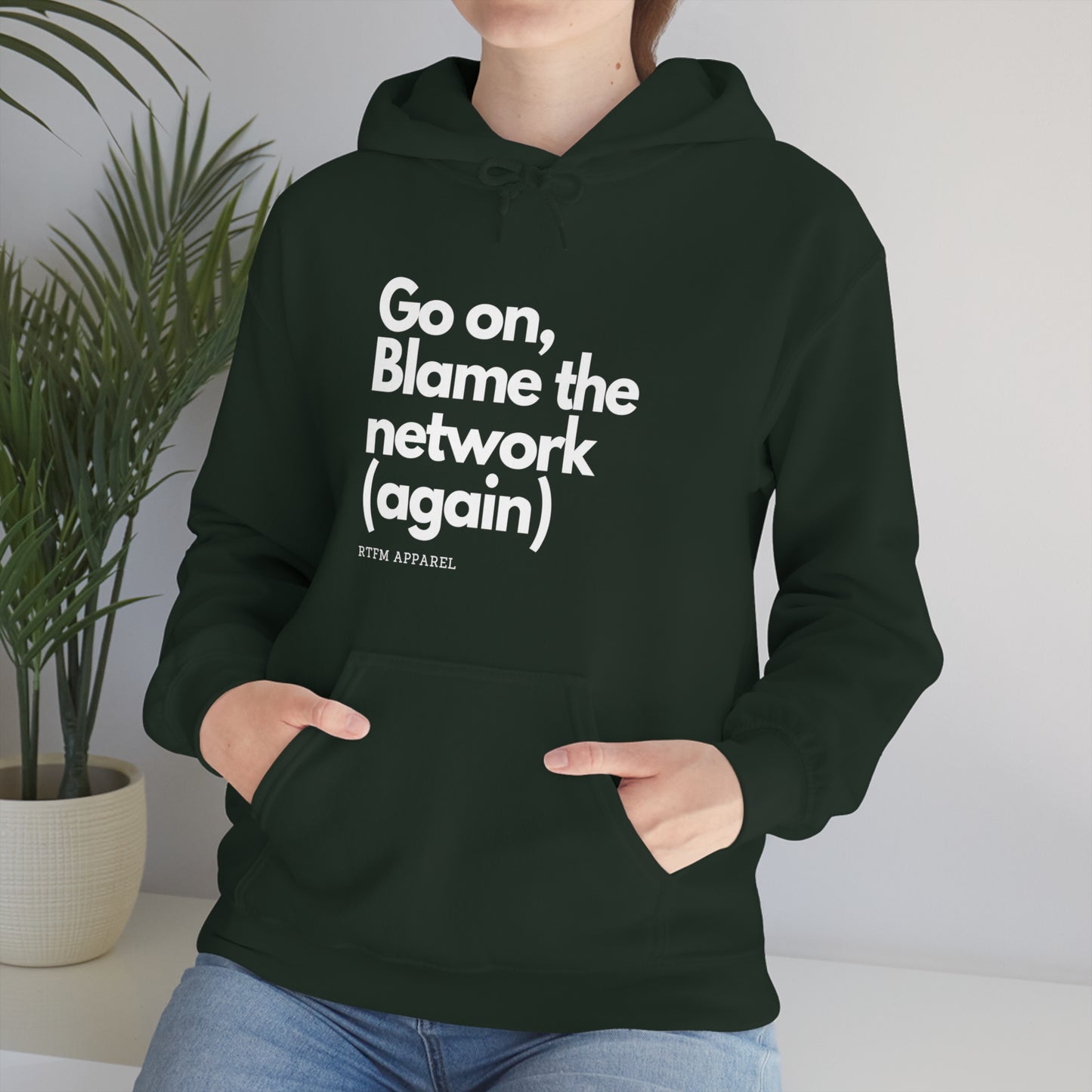 Go on, blame the network - Network Engineer, Cisco, Network, Wifi, Sysadmin, IT Support Hoodie
