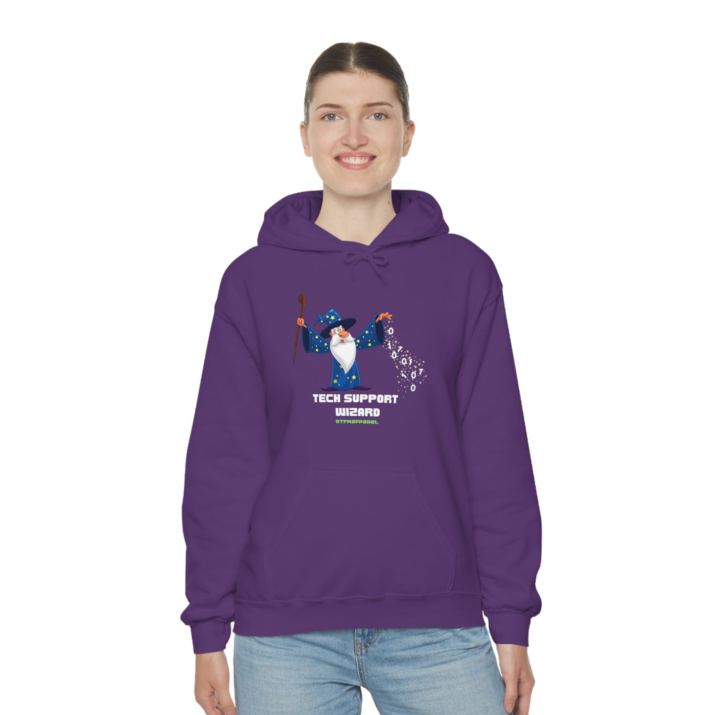 Tech Support Wizard -  Helpdesk, Sysadmin, Cloud Engineer, Architect, Azure, AWS, Network admin, Server Admin  Hoodie