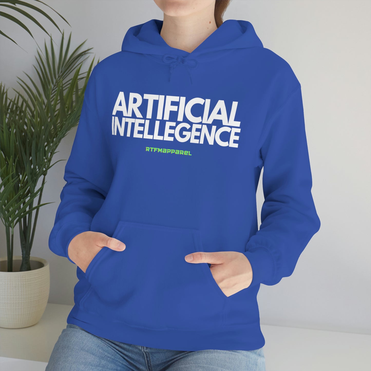 Artificial Intellegence, AI, Funny , Sysadmin, Geek, Project Manager, Developer, Gift, Unisex Hooded Sweatshirt