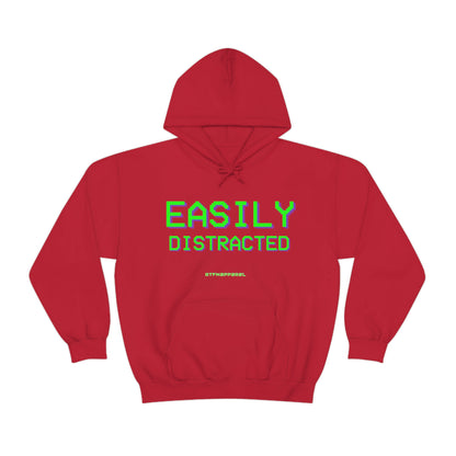 Easily Distracted - Funny, Sysadmin, Geek, Gamer, Developer, Gift Hooded Sweatshirt