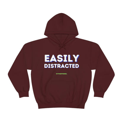 Easily Distracted - Funny, Sysadmin, Geek, Gamer, Developer, Gift Hooded Sweatshirt