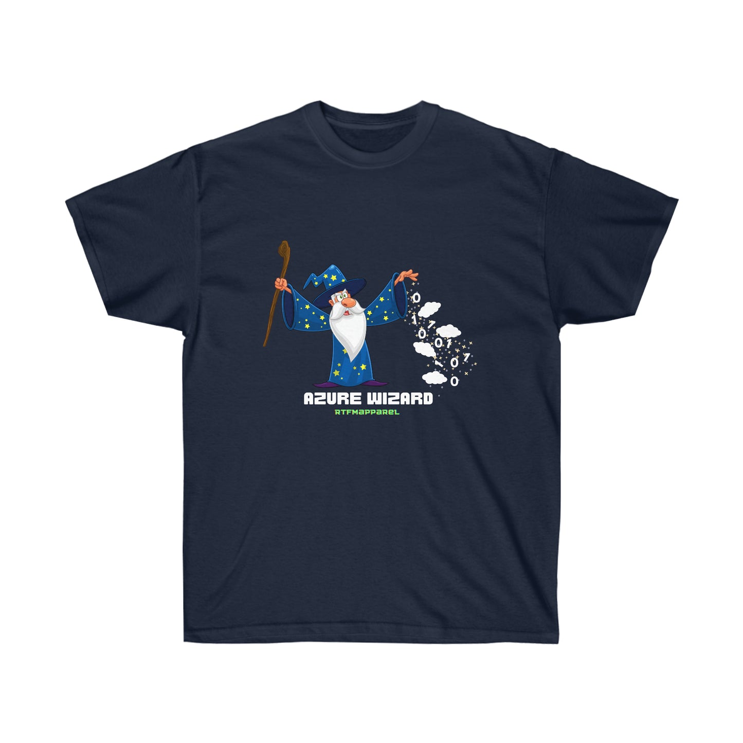 Azure Wizard, Sysadmin, Cloud Engineer, Architect, Azure, IT Support, Sysadmin Funny Tshirt