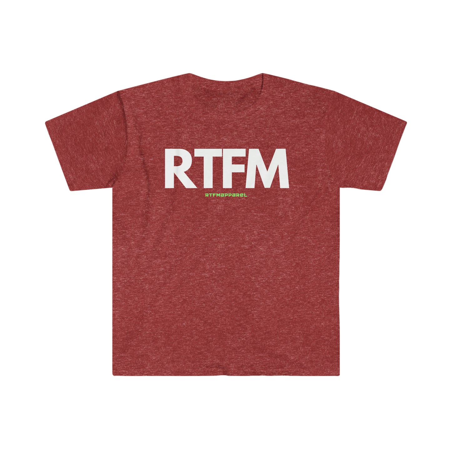 RTFM, Read the Manual, Funny, Sysadmin, Geek, Project Manager, Developer, Gift Unisex Softstyle T-Shirt