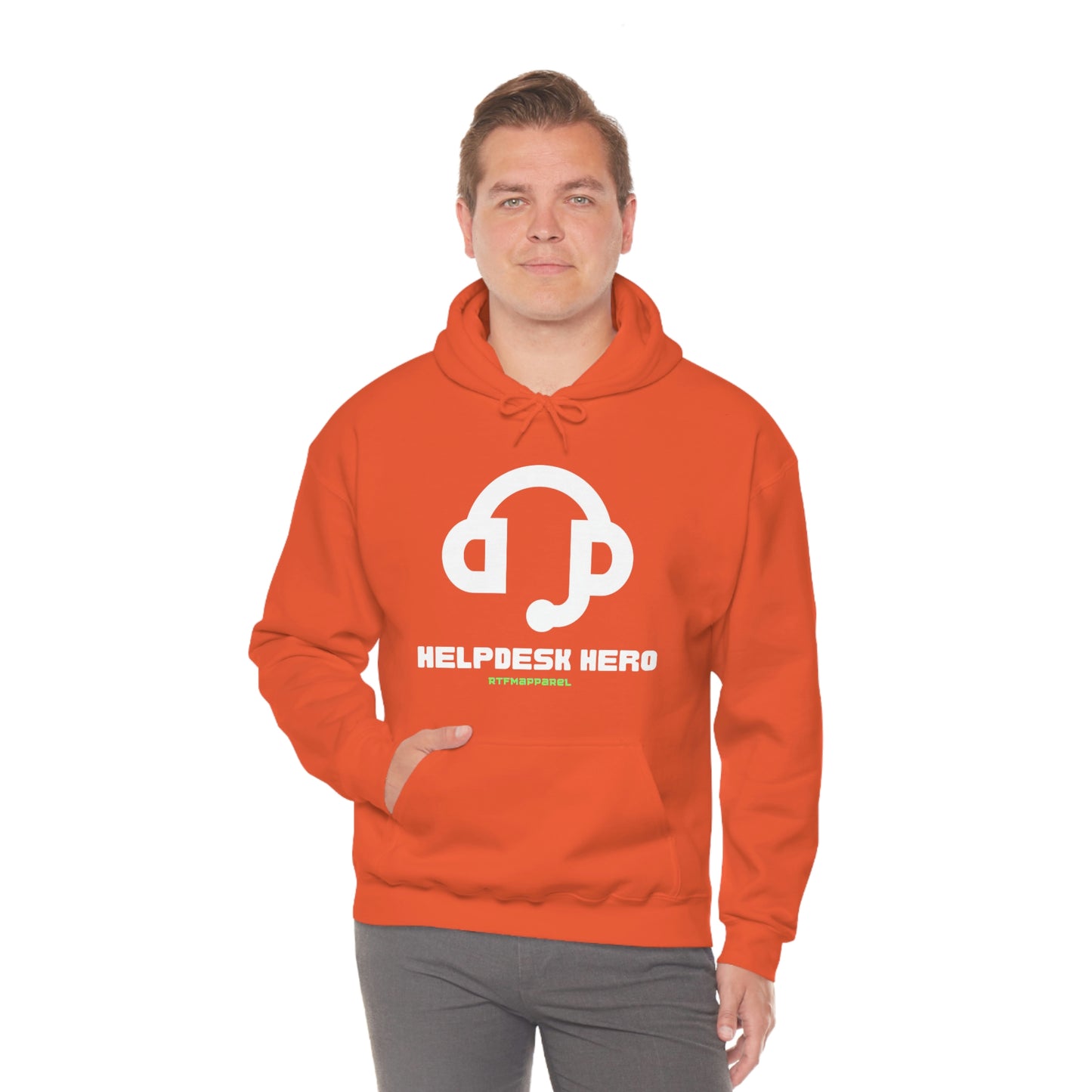 Helpdesk Hero, IT Support Funny, Sysadmin, RTFM Hoodie