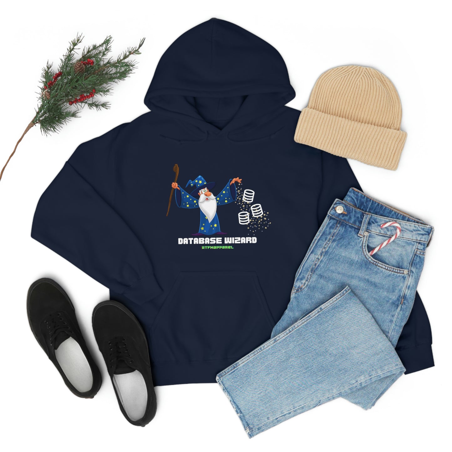 Database Wizard - SQL DBA Sysadmin Data Science Hooded Sweatshirt