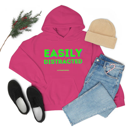 Easily Distracted - Funny, Sysadmin, Geek, Gamer, Developer, Gift Hooded Sweatshirt