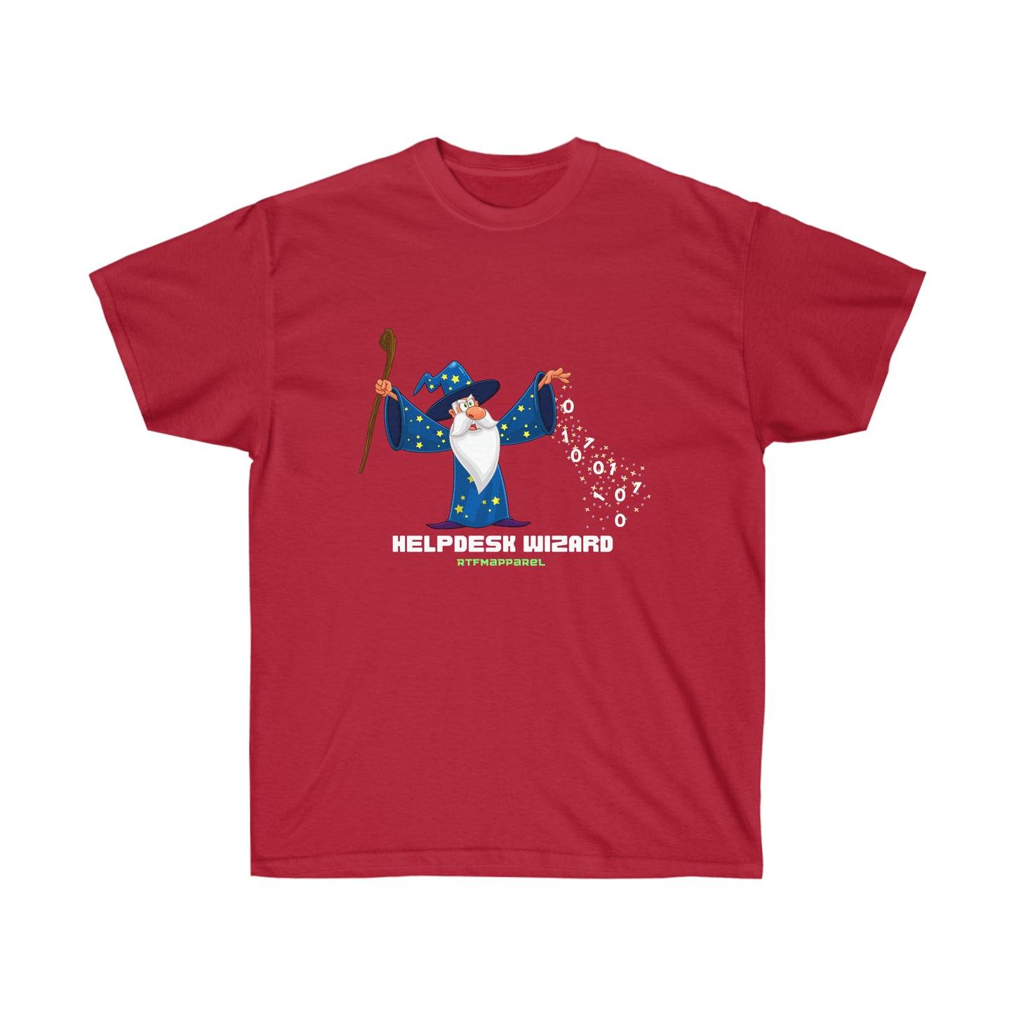Helpdesk Wizard -  Helpdesk, Sysadmin, Cloud Engineer, Architect, Azure, AWS, Network admin, Server Admin Funny Tshirt