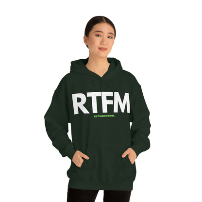 RTFM, Read the Manual, unny, Sysadmin, Geek, Project Manager, Developer, Gift, Unisex Hooded Sweatshirt