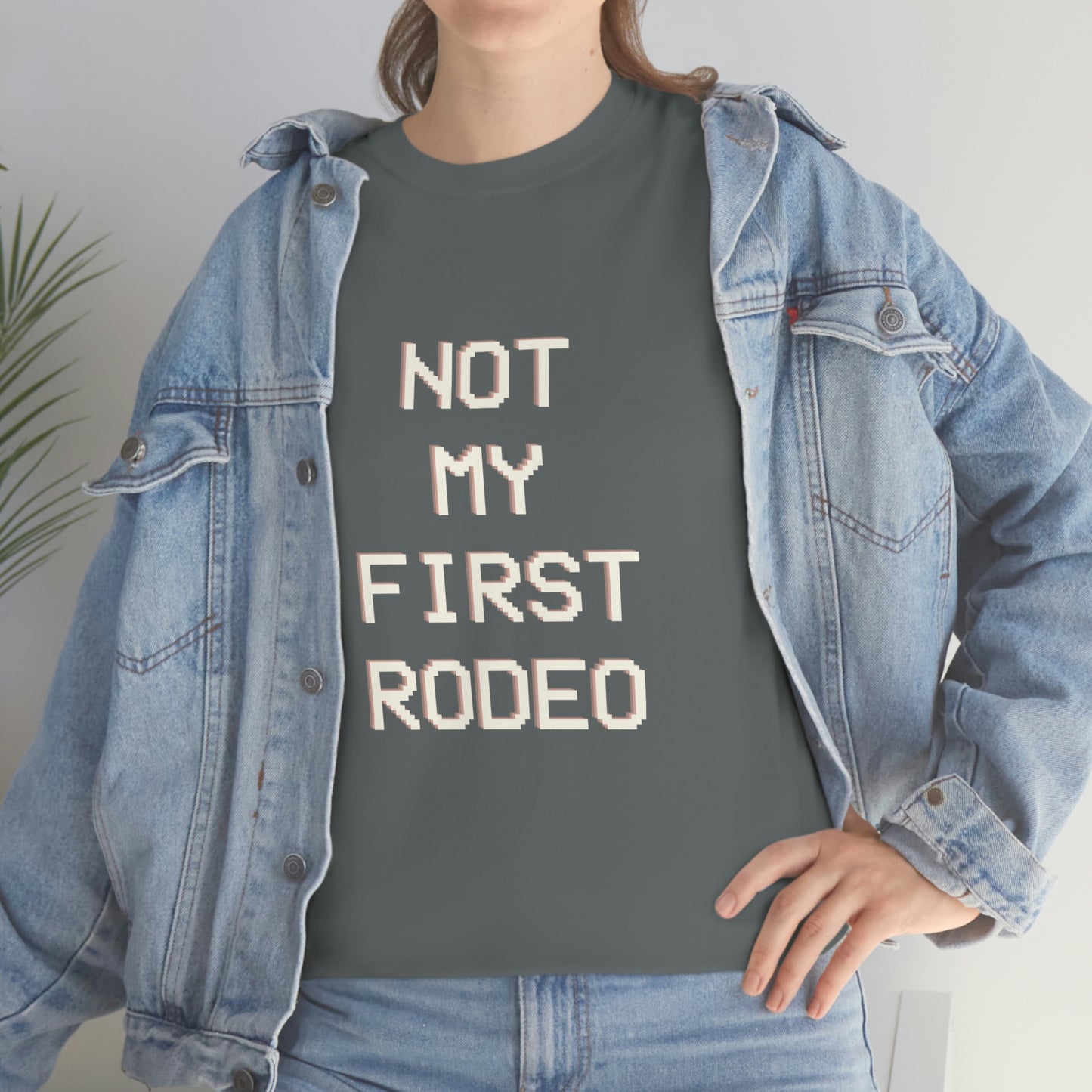 "Not My First Rodeo" Funny, Sysadmin, Geek, Gamer, Developer, Gift Cotton Tee