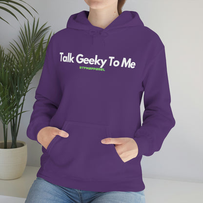 Talk Geeky to me, Funny, Sysadmin, Geek, Project Manager, Developer, Gift, Unisex Hooded Sweatshirt