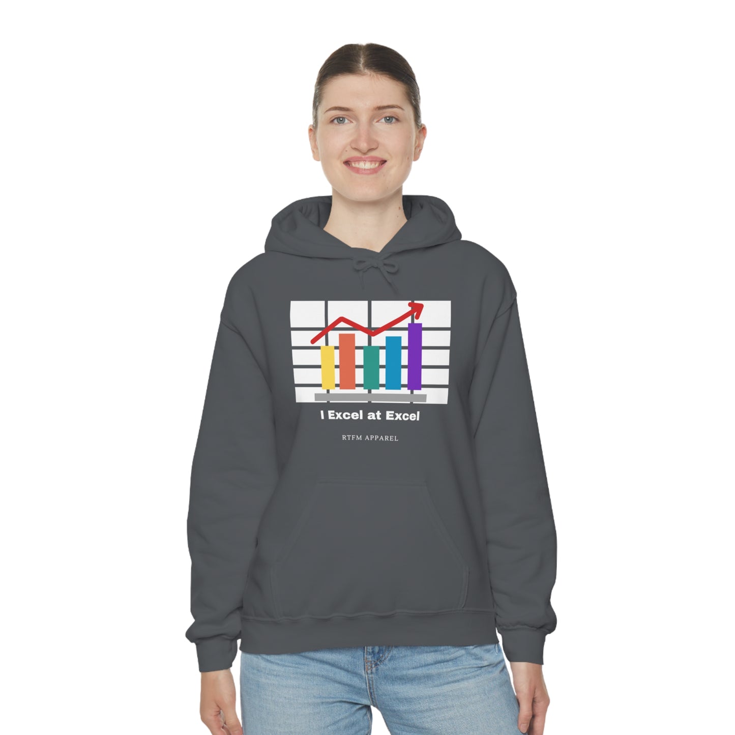 Excel Hoodie: I Excel at Excel, office humour, spreadsheets