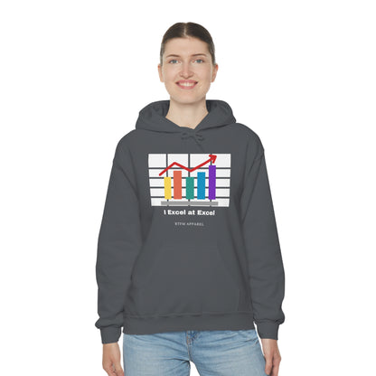 Excel Hoodie: I Excel at Excel, office humour, spreadsheets