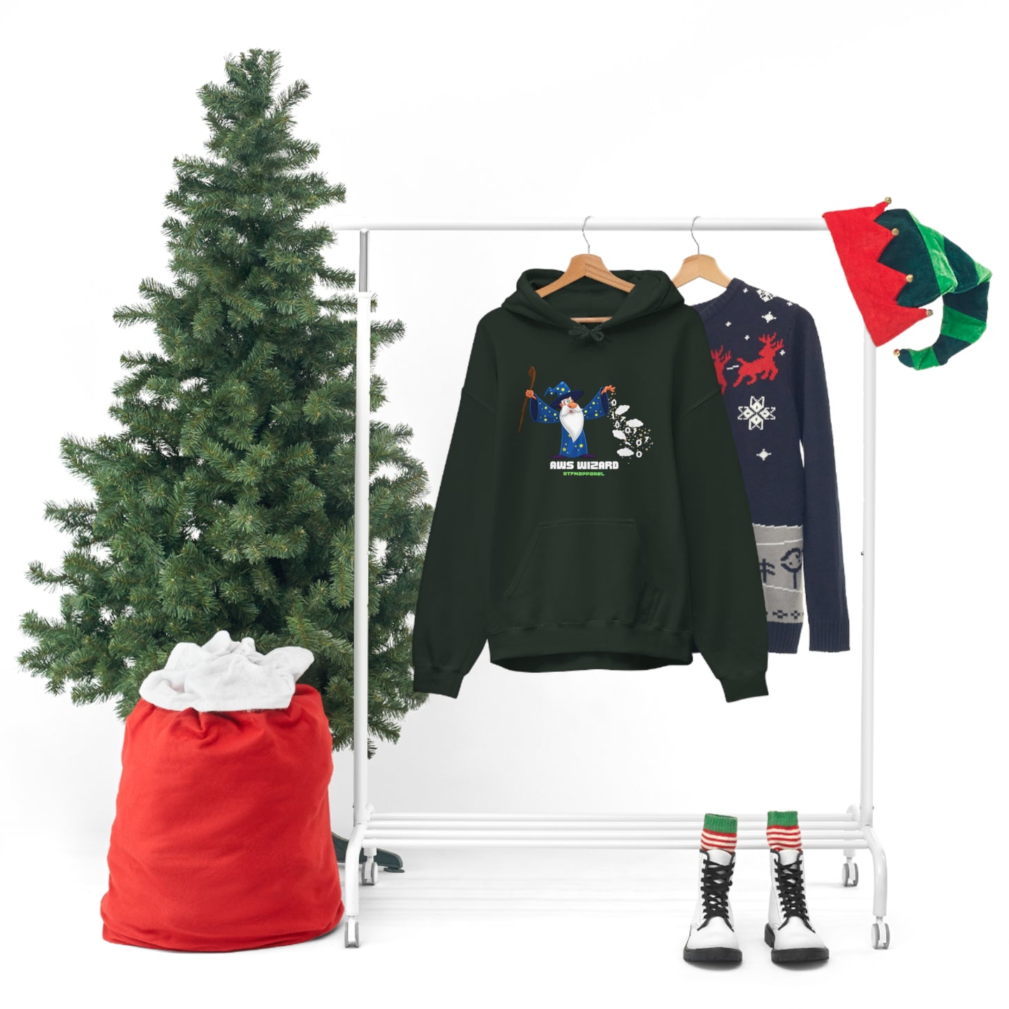 AWS Wizard -  Cloud, Sysadmin, Cloud Engineer, Architect, AWS Hoodie