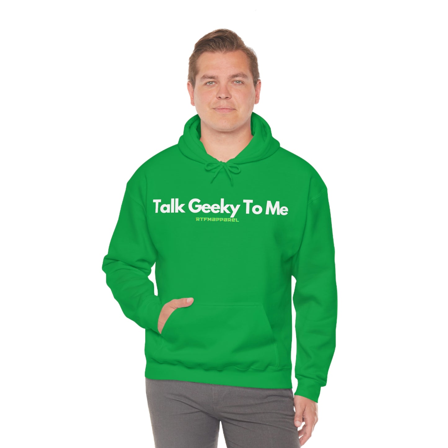 Talk Geeky to me, Funny, Sysadmin, Geek, Project Manager, Developer, Gift, Unisex Hooded Sweatshirt