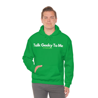 Talk Geeky to me, Funny, Sysadmin, Geek, Project Manager, Developer, Gift, Unisex Hooded Sweatshirt