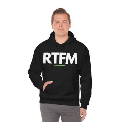 RTFM, Read the Manual, unny, Sysadmin, Geek, Project Manager, Developer, Gift, Unisex Hooded Sweatshirt