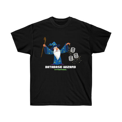 Database Wizard - SQL DBA, Data Science, Sysadmin Funny Tshirt