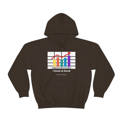Excel Hoodie: I Excel at Excel, office humour, spreadsheets
