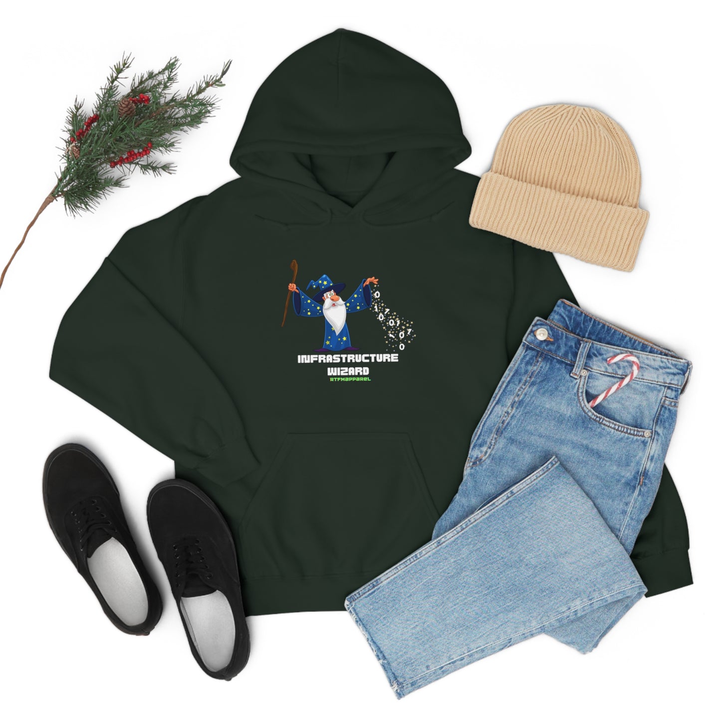 Infrastructure Wizard -  Cloud, Sysadmin, Cloud Engineer, Architect, Azure, AWS, Network admin, Server Admin  Hoodie