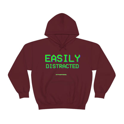 Easily Distracted - Funny, Sysadmin, Geek, Gamer, Developer, Gift Hooded Sweatshirt