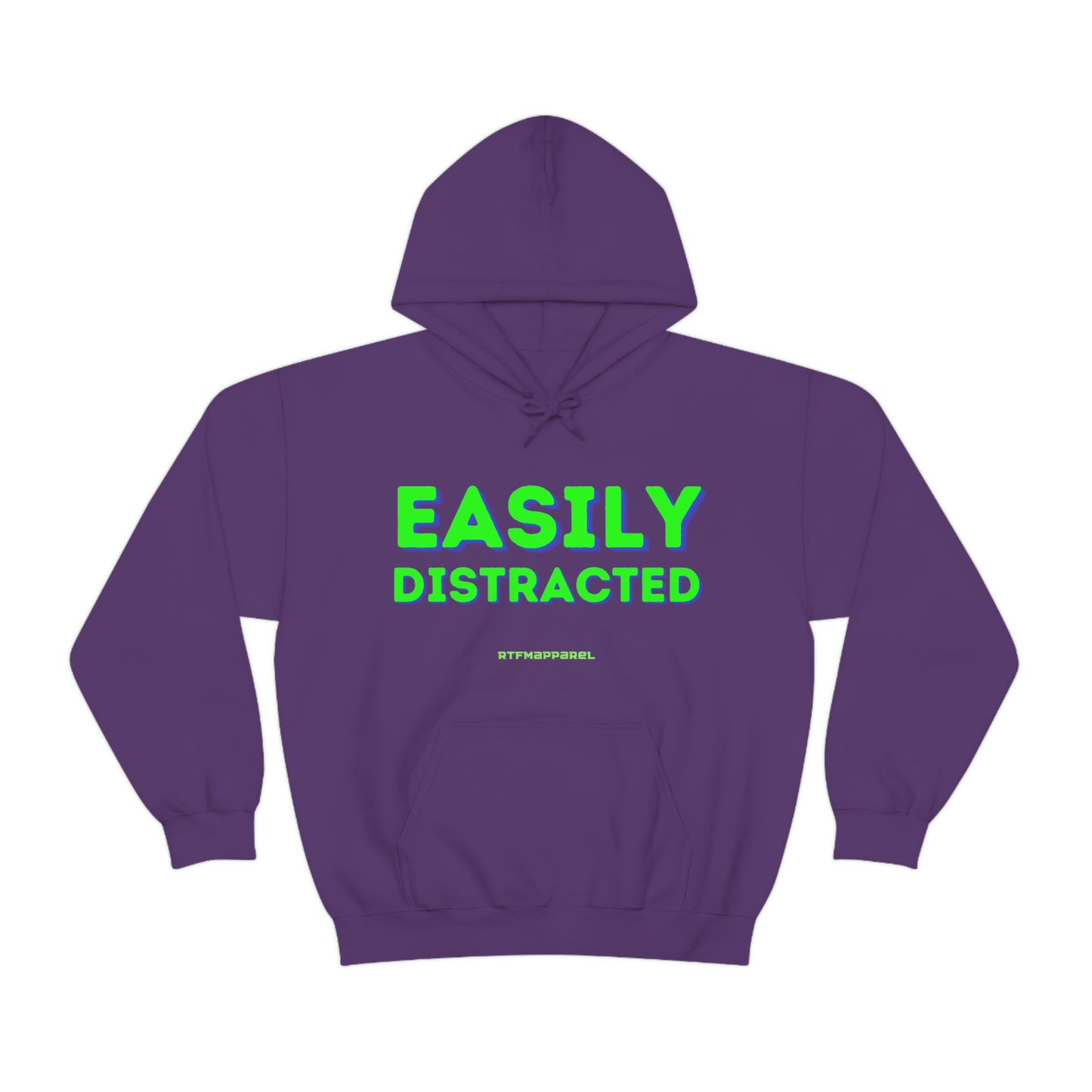 Easily Distracted - Funny, Sysadmin, Geek, Gamer, Developer, Gift Hooded Sweatshirt