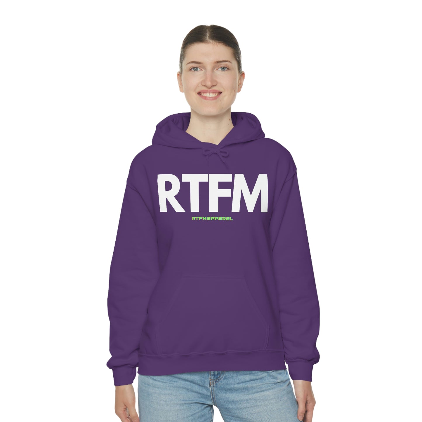RTFM, Read the Manual, unny, Sysadmin, Geek, Project Manager, Developer, Gift, Unisex Hooded Sweatshirt