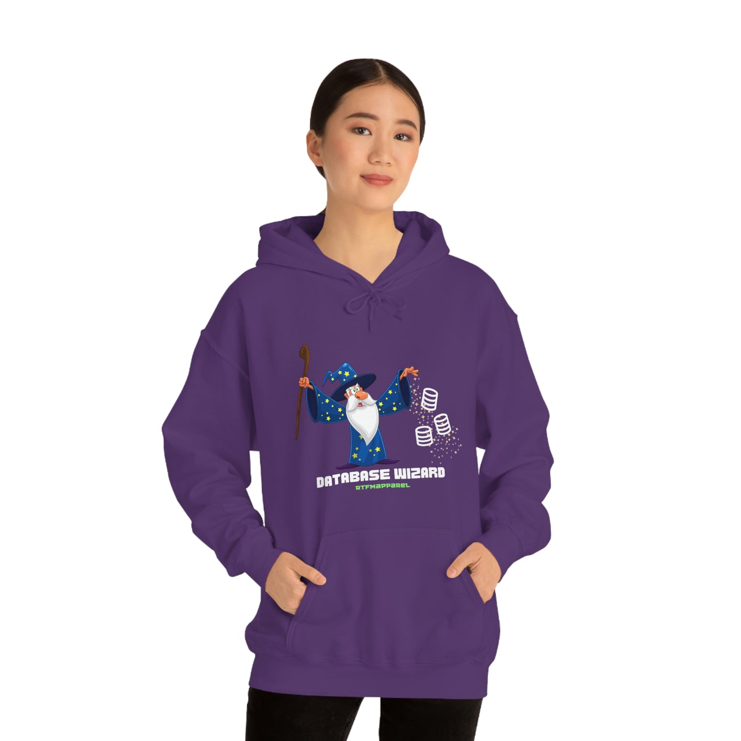 Database Wizard - SQL DBA Sysadmin Data Science Hooded Sweatshirt