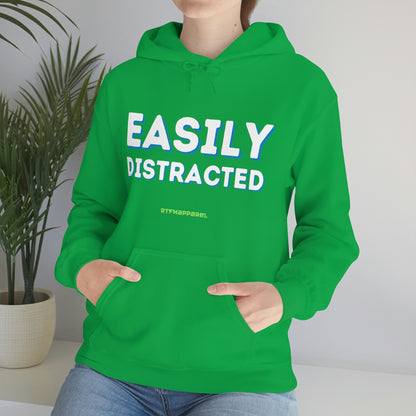 Easily Distracted - Funny, Sysadmin, Geek, Gamer, Developer, Gift Hooded Sweatshirt