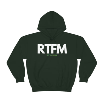 RTFM, Read the Manual, unny, Sysadmin, Geek, Project Manager, Developer, Gift, Unisex Hooded Sweatshirt