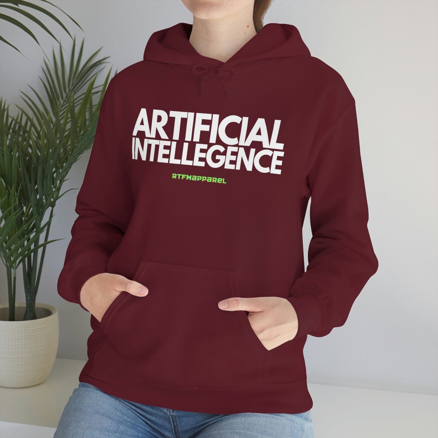 Artificial Intellegence, AI, Funny , Sysadmin, Geek, Project Manager, Developer, Gift, Unisex Hooded Sweatshirt