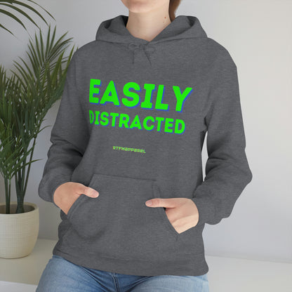 Easily Distracted - Funny, Sysadmin, Geek, Gamer, Developer, Gift Hooded Sweatshirt